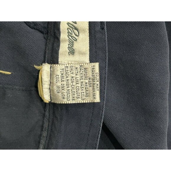 Carroll & Palmer Navy Blue Pleated Silk Mens Shorts Size 38 - Picture 7 of 9